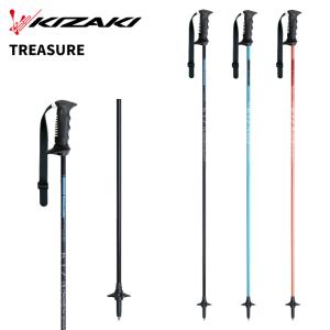 KIZAKI（キザキ）　カーボンスキー ストック 105-125cm KIZAKI キザキ ポール ストック TREASURE 25-26モデル カーボン - 最