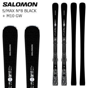 SALOMON M10 スキー ビンディング 黒 SALOMON サロモン スキー板 S/MAX N°8 BLACK + M10 GW ビンディング