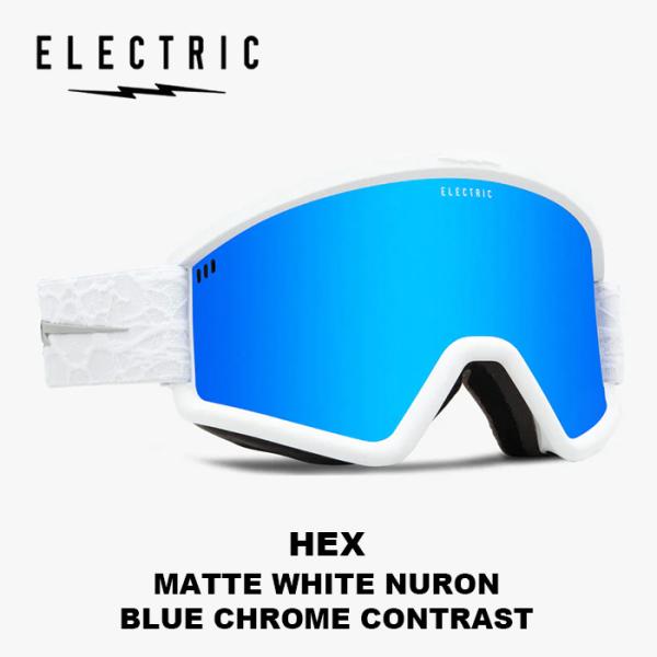 ELECTRIC エレクトリック ゴーグル HEX MATTE WHITE NURON BLUE C...