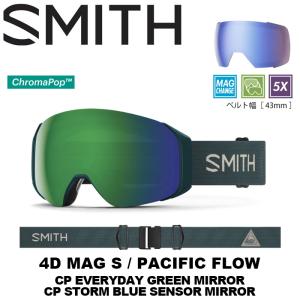 SMITH スミス ゴーグル 4D MAG S Pacific Flow（CP Everyday Green Mirror / CP Storm Blue Sensor Mirror) 23-24モデル【返品交換不可商品】｜fjanck2