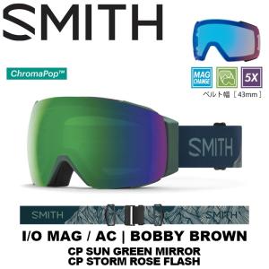 SMITH スミス ゴーグル I/O MAG AC | Bobby Brown（CP Sun Green Mirror / CP Storm Rose Flash）23-24モデル【返品交換不可商品】｜fjanck2