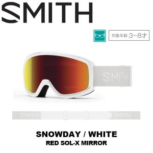 SMITH スミス ゴーグル Snowday White（Red Sol-X） 23-24 モデル【返品交換不可商品】｜fjanck2