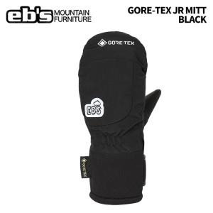 eb's エビス GORE-TEX JR MITT BLACK ゴアテックス ジュニアミット ミトングローブ 25-26モデル ジュニア