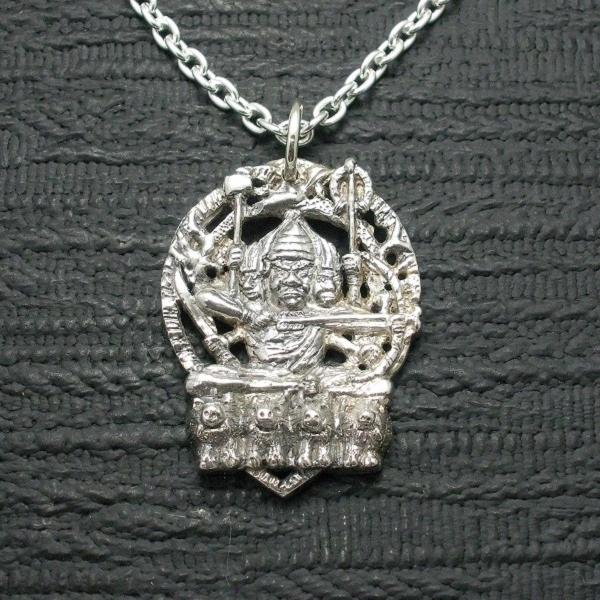 ペンダント 仏像 摩利支天 メンズ シルバー９２５ ネックレス 戦国武将