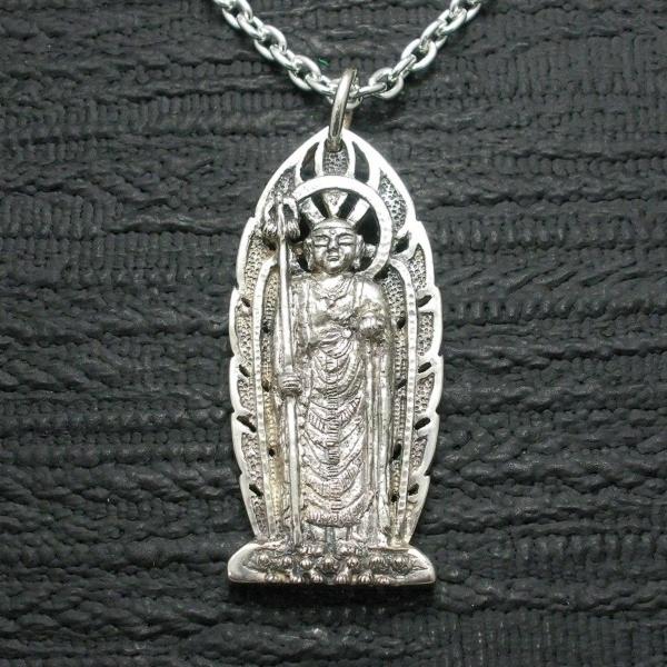 ペンダント 仏像 地蔵菩薩 メンズ シルバー９２５ ネックレス