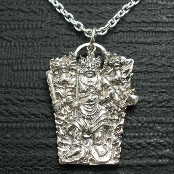 ペンダント 仏像 大元帥明王 メンズ シルバー９２５ ネックレス だいげんすい