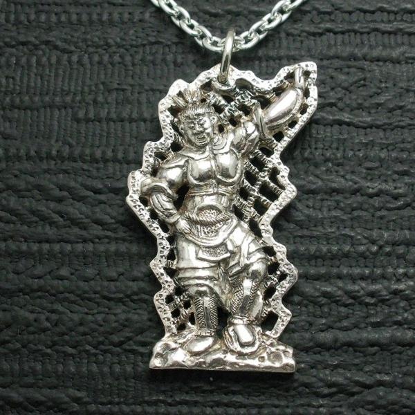 ペンダント 仏像 迷企羅大将 メンズ シルバー９２５ ネックレス めきらたいしょう