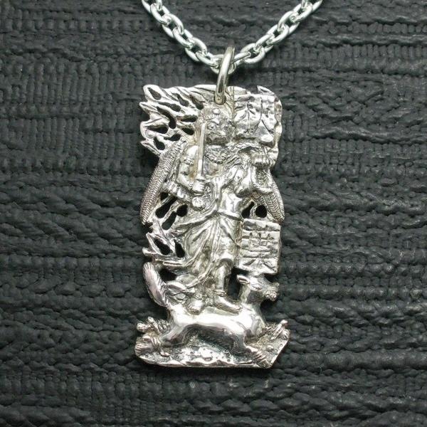 ペンダント 仏像 秋葉大権現 メンズ シルバー９２５ ネックレス