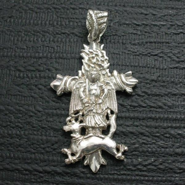 クロス ペンダント 仏像 天狗 メンズ シルバー９２５ てんぐ