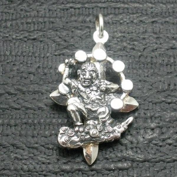 ペンダント 雷神 仏像 メンズ シルバー９２５ クロス