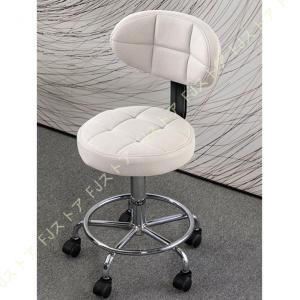 丸椅子 キャスター付き 昇降回転スツール 低い背もたれ フットレストつき 高さ調節可能 デスクチェア カウンターチェア 製図仕事SPAキッチン椅子 PUレザー