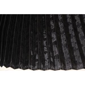 トラックカーテン サイドカーテン ジャガードパレス1 黒 プリーツ  巾100ｘ丈80cm 2枚入り...