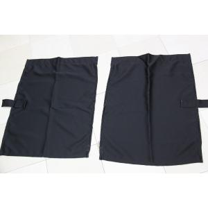 トラックカーテン サイドカーテン ノーマルタイプ 黒 巾100ｘ丈80cm 2枚入り1級遮光 フック...