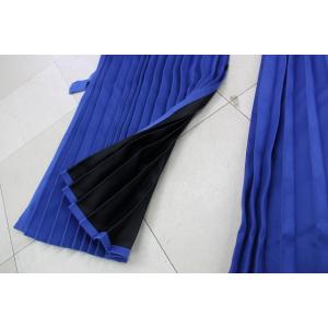 トラックカーテン サイドカーテン プリーツ  表ブルー/裏黒 巾100ｘ丈80cm 2枚入り1級遮光...