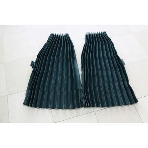 トラックカーテン サイドカーテン プリーツ  ダークグリーン 巾100ｘ丈80cm 2枚入り1級遮光...