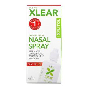 Xlear　Natural Saline ナザールスプレー with Xylitol  Fast Relief 0.75 floz (22ml)