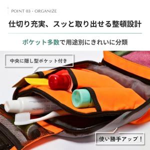 トラベルポーチ メイクポーチ バッグ 吊り下げ...の詳細画像3