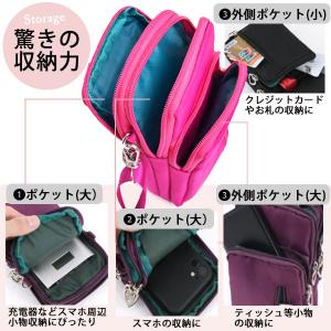 スマホポーチ ショルダー ミニ バッグ 斜めが...の詳細画像2