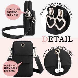 スマホポーチ ショルダー ミニ バッグ 斜めが...の詳細画像4