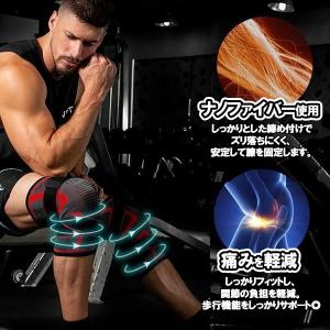 膝サポーター スポーツ 高齢者 薄手 大きいサ...の詳細画像2