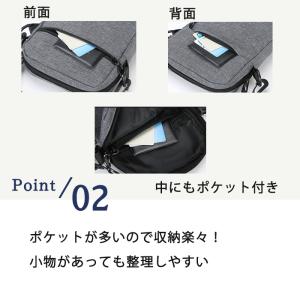 ショルダーバッグ メンズ 小さめ スマホポーチ...の詳細画像2