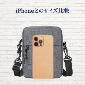 ショルダーバッグ メンズ 小さめ スマホポーチ...の詳細画像5