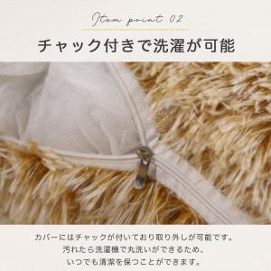 クッションカバー おしゃれ 43×43cm フ...の詳細画像3