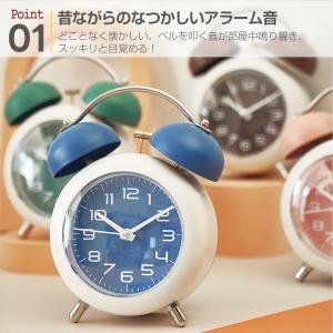 目覚まし時計 アナログ 大音量 アラーム 起き...の詳細画像2