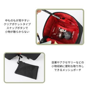 メイクポーチ バニティ 大容量 自立 縦型 仕...の詳細画像2