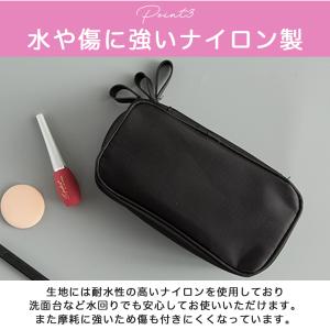 コスメポーチ 機能的 仕切り付き 小さめ 化粧...の詳細画像4