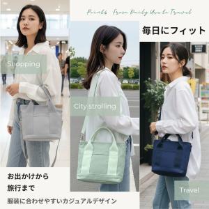 トートバッグ レディース 縦型 仕切り ミニト...の詳細画像5