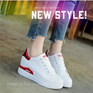 美脚 ホワイト 白 送料無料 スニーカー 厚底靴 インヒール ハイカット ウォーキングシューズ レディース カジュアルシューズ 春夏