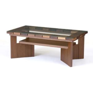 レグナテック コーヒーテーブル コット (れんが) 2サイズ対応 (95/115