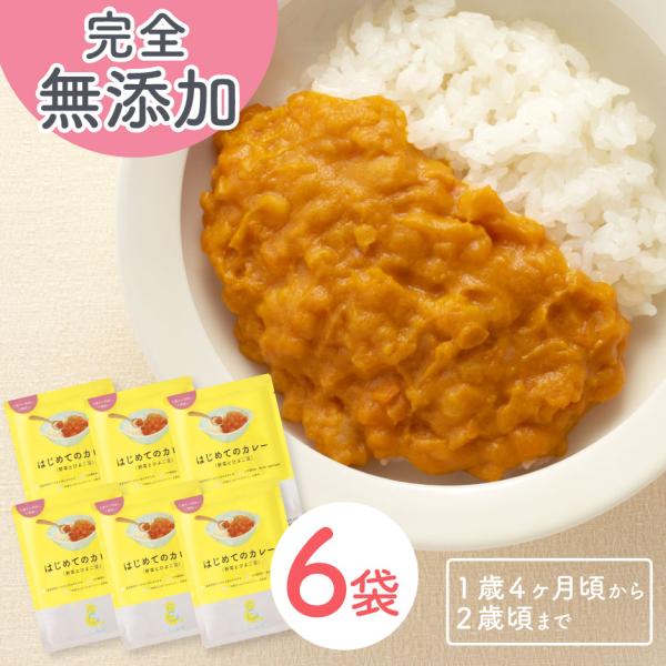 Smile&amp; はじめてのカレー （野菜とひよこ豆） 1歳４ヵ月頃から２歳頃まで お試し 6袋 soo...