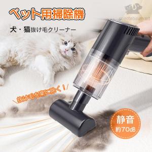 ペット用掃除機 ハンディクリーナー 毛玉取り 抜け毛対策 小型 犬猫用 抜け毛取り USB充電式 家...