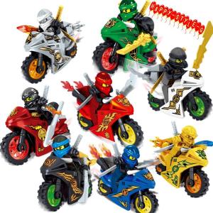 ブロック互換 レゴ 互換品 レゴブロック レゴミニフィグ ニンジャゴー 忍者とバイク各８台 誕生日 プレゼント｜fkd-shop