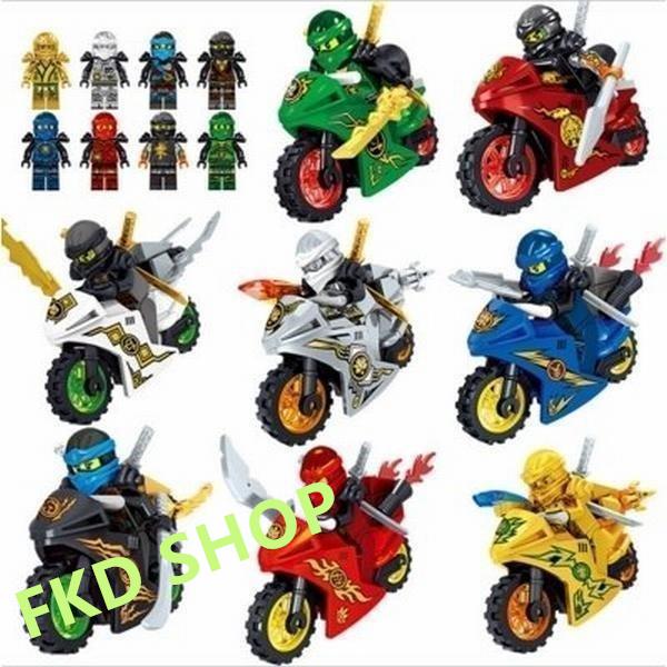 レゴ交換品 レゴ交換品ブロック LEGO交換品 レゴ交換品ブロック ニンジャゴー 忍者とバイク各８台...