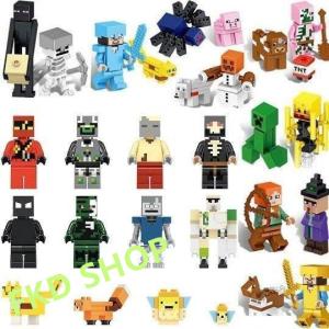 レゴ ミニフィグ マイクラ風 マインクラフト風 28体セット 互換 LEGO ミニフィギュア ブロック おもちゃ キッズ 子ども｜fkd-shop