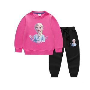 キッズ ジャージ エルサ柄 長袖 ズボン 2点セット トップス パーカー スウェット セットアップ 女の子 子供服 おしゃれ 新作