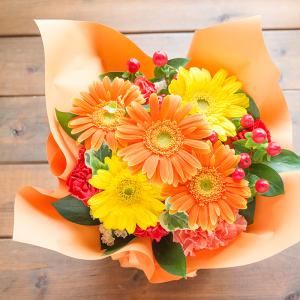 秋限定アレンジ 秋キティアレンジ 花 ギフト ...の詳細画像3