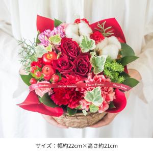 クリスマス 花 ギフト バラのクリスマスアレン...の詳細画像2