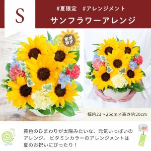 花 誕生日 選べる季節のアレンジメント ひまわ...の詳細画像2