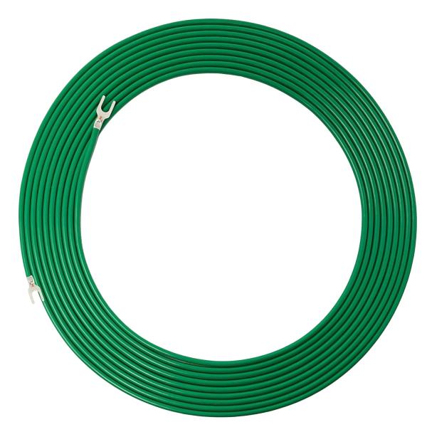 アース線 IV 1.25SQ 緑 (5m 10m 15m 20m) 両側にY型圧着端子付き 600V...