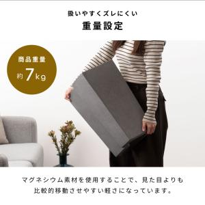 サイドテーブル コンクリート調 高さ46cm ...の詳細画像4