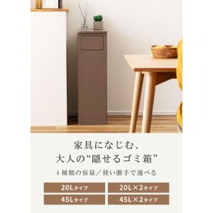 ゴミ箱 2段 20L ダストボックス スリム ...の詳細画像1
