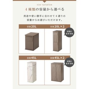 ゴミ箱 2段 20L ダストボックス スリム ...の詳細画像2