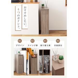 ゴミ箱 2段 20L ダストボックス スリム ...の詳細画像3