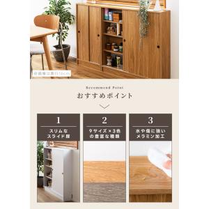カウンター下収納 可動棚 幅60cm 奥行選べ...の詳細画像3