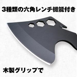 キャンプ用品 キャンプ 斧 手斧 薪割り キャ...の詳細画像2