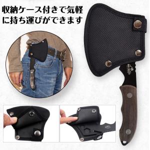 キャンプ用品 キャンプ 斧 手斧 薪割り キャ...の詳細画像4